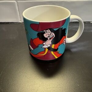 Disney Captain Hook And Tic Tok‎ Cup Coffee Mug Made in Japan Classic